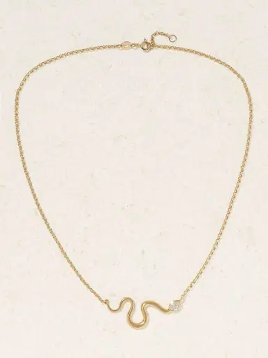 L’Atelier Nawbar Boa 18-karat Gold Diamond Necklace | Thumbnail 4