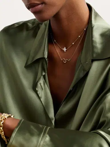 L’Atelier Nawbar Boa 18-karat Gold Emerald Necklace | Thumbnail 5 L’Atelier Nawbar Boa 18-karat Gold Emerald Necklace | Thumbnail 5