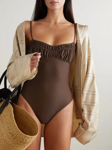 Faithfull Rocio Ruched Recycled Swimsuit | Thumbnail 2 Faithfull Rocio Ruched Recycled Swimsuit | Thumbnail 2