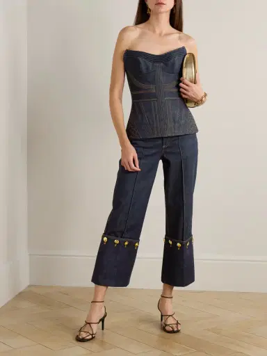 Zimmermann Denim Corset Top | Thumbnail 2 Zimmermann Denim Corset Top | Thumbnail 2