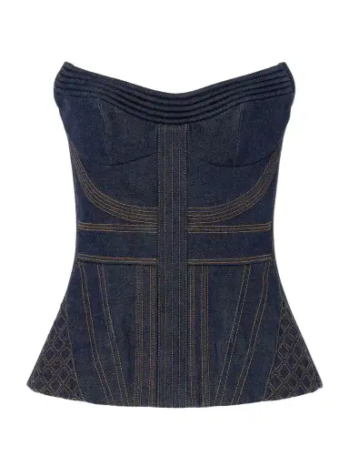 Zimmermann Denim Corset Top | Thumbnail 1 Zimmermann Denim Corset Top | Thumbnail 1