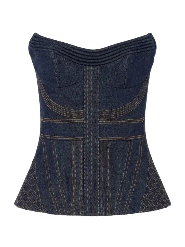Denim Corset Top