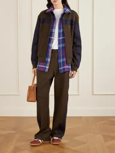 Aimé Leon Dore Striped Herringbone Wool And Cotton-blend Track Pants | Thumbnail 2 Aimé Leon Dore Striped Herringbone Wool And Cotton-blend Track Pants | Thumbnail 2