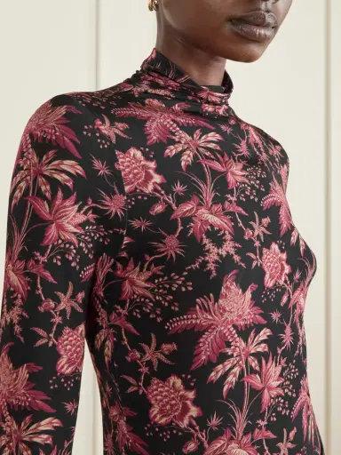 Ulla Johnson Aurelia Floral-print Stretch-jersey Turtleneck Top | Thumbnail 5 Ulla Johnson Aurelia Floral-print Stretch-jersey Turtleneck Top | Thumbnail 5