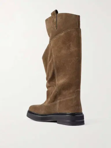 The Attico Passeggiata Layered Suede Knee Boots | Thumbnail 3 The Attico Passeggiata Layered Suede Knee Boots | Thumbnail 3