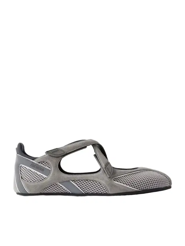 Floor 01 Mesh-trimmed Suede Flats