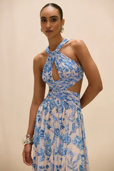 PatBo EDEN ROCK SEASHELL CUT OUT MAXI DRESS | Thumbnail 4