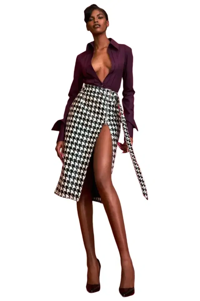 LaQuan Smith Tailored Skirt