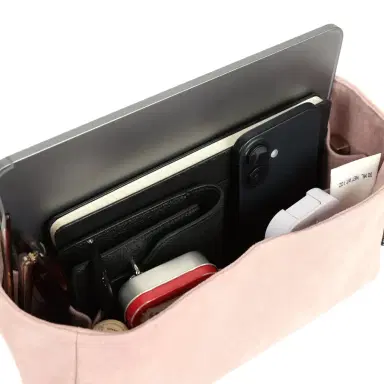 Madison Avenue Couture Bag Bestie Birkin Pink Ultrasuede Organizer | Thumbnail 11 Madison Avenue Couture Bag Bestie Birkin Pink Ultrasuede Organizer | Thumbnail 11