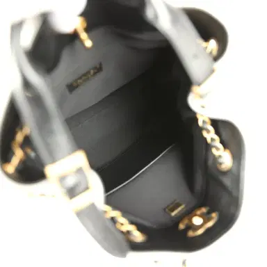 Chanel Chanel Coco Shopping Bag Dark Grey Suede and Black Shiny Lambskin Brushed Gold Hardware | Thumbnail 8