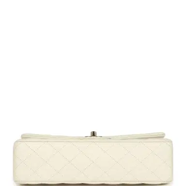Chanel Chanel Medium Classic Double Flap White Caviar Light Gold Hardware | Thumbnail 6 Chanel Chanel Medium Classic Double Flap White Caviar Light Gold Hardware | Thumbnail 6