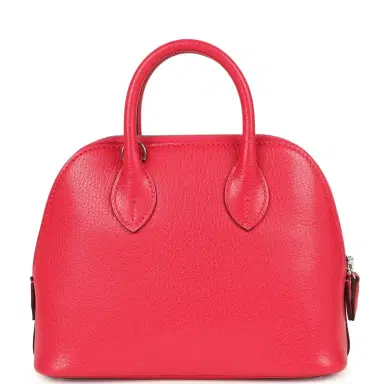 HERMÈS Hermes Mini 1923 Bolide Rose Extreme Chevre Chamkila Palladium Hardware | Thumbnail 4 HERMÈS Hermes Mini 1923 Bolide Rose Extreme Chevre Chamkila Palladium Hardware | Thumbnail 4