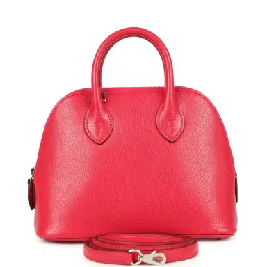 HERMÈS Hermes Mini 1923 Bolide Rose Extreme Chevre Chamkila Palladium Hardware | Thumbnail 1 HERMÈS Hermes Mini 1923 Bolide Rose Extreme Chevre Chamkila Palladium Hardware | Thumbnail 1