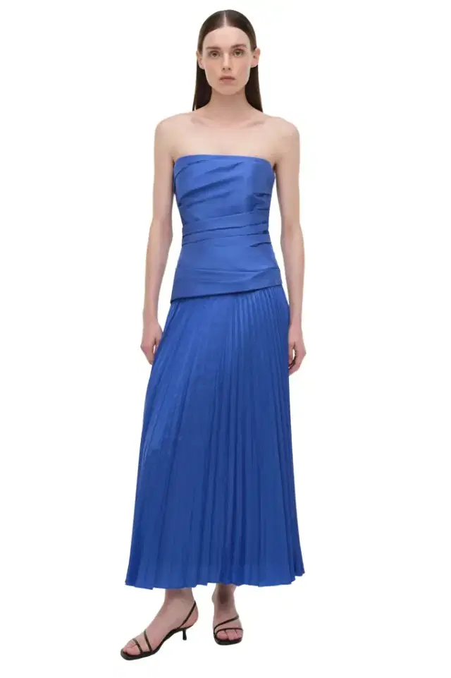 Simkhai Arie Strapless Cotton Bustier Midi Dress