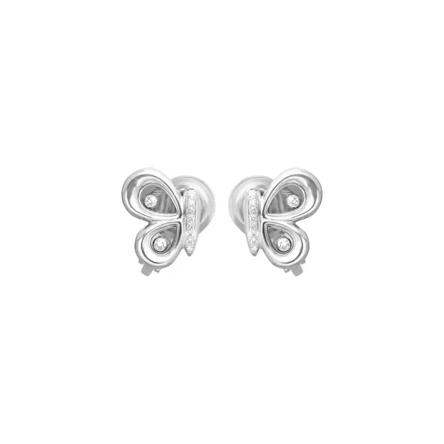 Chopard Chopard Happy Butterfly 18K White Gold Diamond Stud Earrings by The Solist