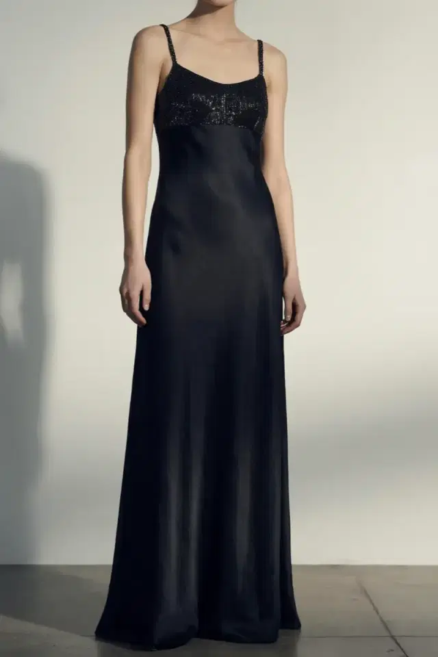 Jason Wu Collection WASHED TWILL BEADED SLIP GOWN