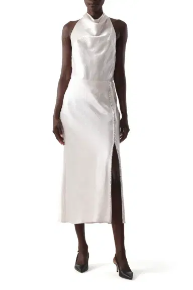 Jason Wu Collection WASHED TWILL BIAS SLIP PENCIL MIDI SKIRT | Thumbnail 3