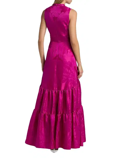 SACHIN & BABI Women's Cella Floral Damask A-Line Gown | Thumbnail 5