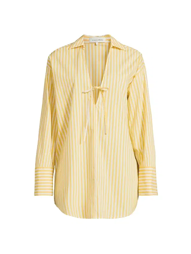 Women's The Livia Striped Tunic - Lemon Drop Brule