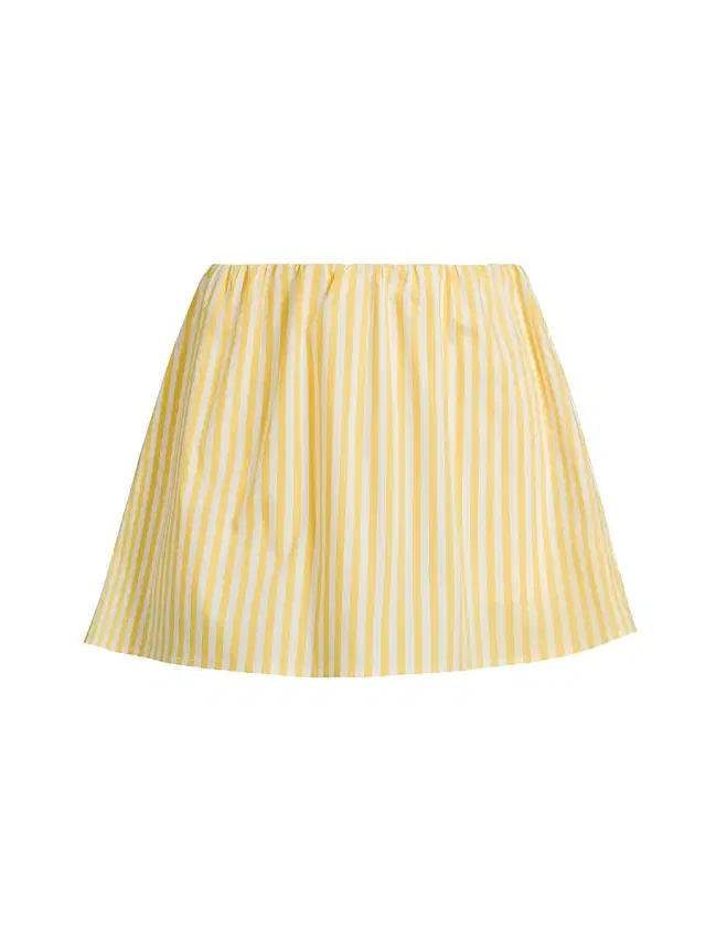 Women's The Brinley Poplin Miniskirt - Lemon Drop Brule