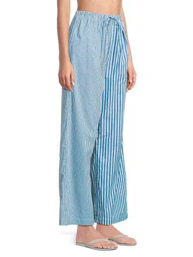 Solid & Striped Women's Ashling Striped Poplin Pants - Cosmic Blue - Size XS | Thumbnail 4 Solid & Striped Women's Ashling Striped Poplin Pants - Cosmic Blue - Size XS | Thumbnail 4