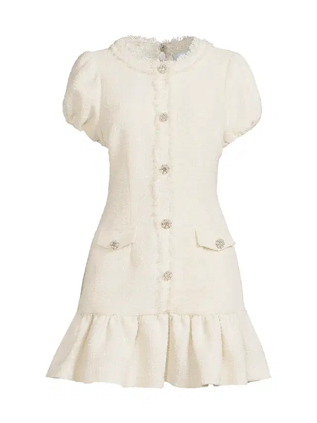 Women's Drop 11 Seraphine Tweed Minidress - White