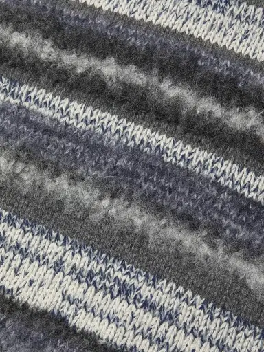 The Elder Statesman Men's Boucle Mix Stripe Sweater Vest | Thumbnail 6