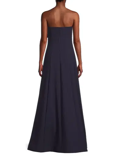 Likely Women's Mayfair Bow-Detail Strapless Gown - Navy - Size 12 | Thumbnail 5