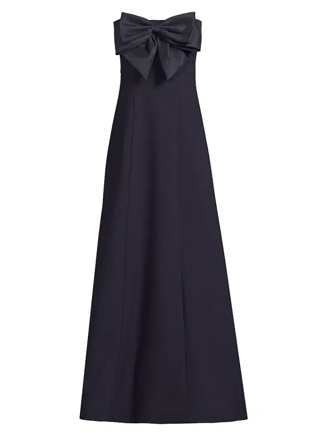 Women's Mayfair Bow-Detail Strapless Gown - Navy