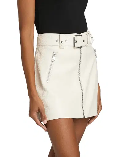 Cinq à Sept Women's Saffira Front-Zip Miniskirt - | Thumbnail 4
