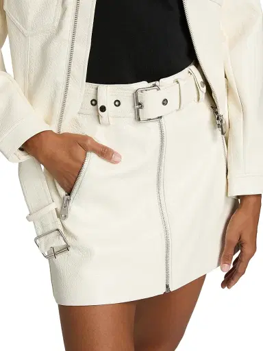 Cinq à Sept Women's Saffira Front-Zip Miniskirt - | Thumbnail 6