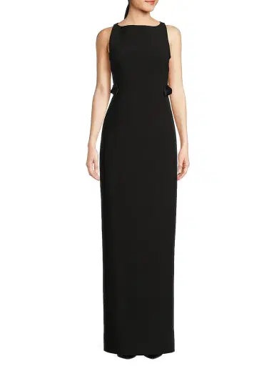 Likely Women's Bryanna Satin Bow-Detail Column Gown | Thumbnail 3 Likely Women's Bryanna Satin Bow-Detail Column Gown | Thumbnail 3
