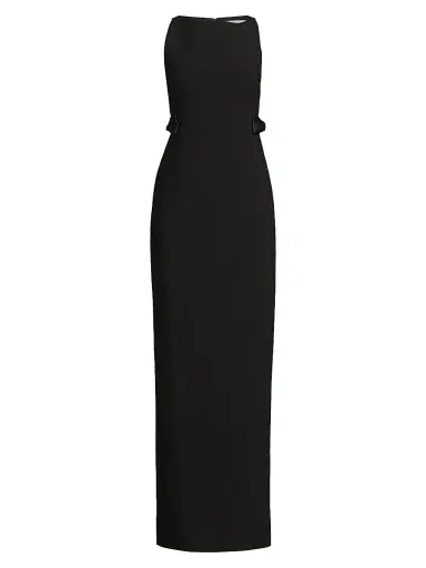 Likely Women's Bryanna Satin Bow-Detail Column Gown | Thumbnail 1 Likely Women's Bryanna Satin Bow-Detail Column Gown | Thumbnail 1