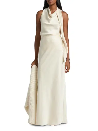 Vince Women's Satin Bias Column Maxi Skirt | Thumbnail 2