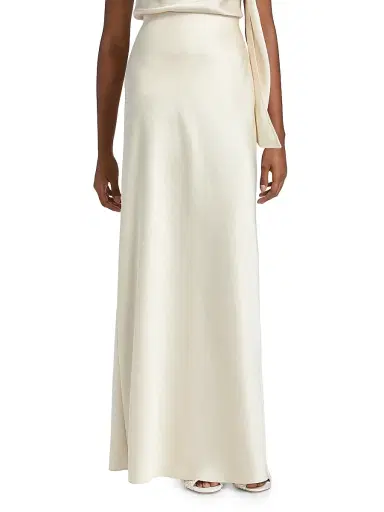 Vince Women's Satin Bias Column Maxi Skirt | Thumbnail 3