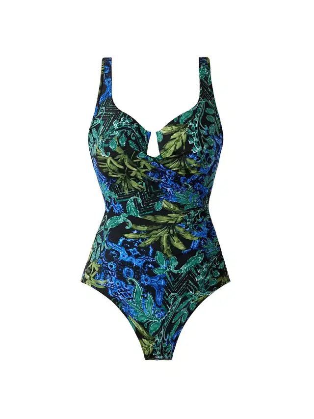 Miraclesuit Swim Women's Gasparilla Escape Floral Swimsuit - Black Multi