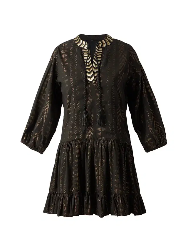 Miraclesuit Swim Women's Beach Etc. Cotton-Blend Jacquard Minidress - Black