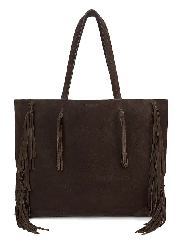 Nili Lotan Women's Joni Suede Tote Bag - Espresso