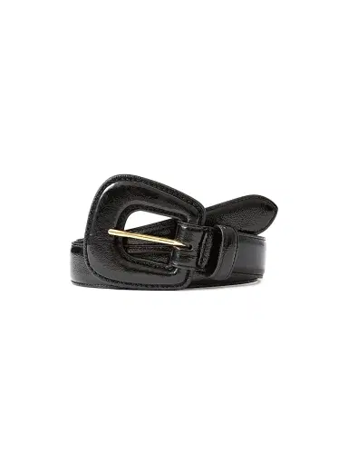 Veronica Beard Women's Elsy Crinkle Leather Belt - Black | Thumbnail 3 Veronica Beard Women's Elsy Crinkle Leather Belt - Black | Thumbnail 3