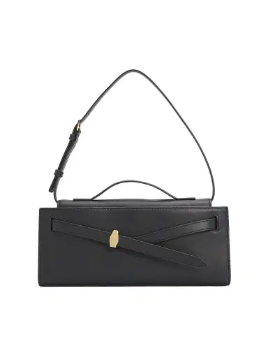Veronica Beard Women's Dash Leather Convertible Clutch - Black | Thumbnail 1