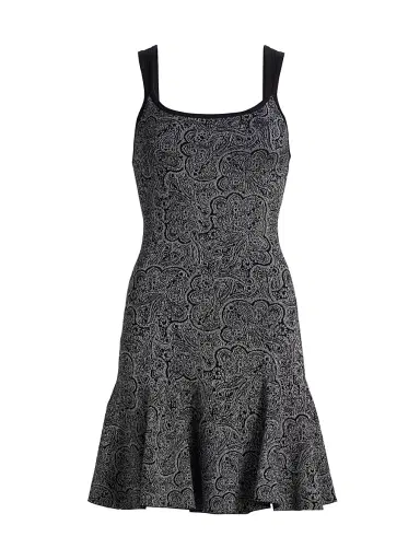 Ramy Brook Women's Lidia Metallic Knit Minidress | Thumbnail 1