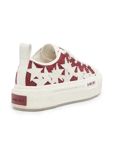 AMIRI Women's MA Quad Stars Court Leather Low-Top Platform Sneakers - Aged Port - Size 5 | Thumbnail 3