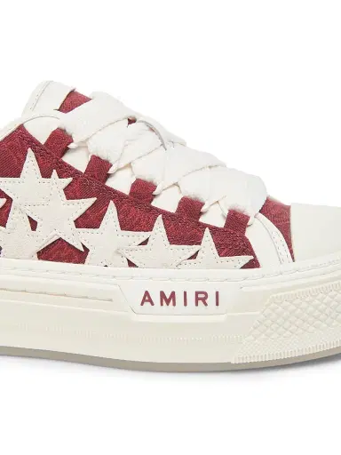 AMIRI Women's MA Quad Stars Court Leather Low-Top Platform Sneakers - Aged Port - Size 5 | Thumbnail 5