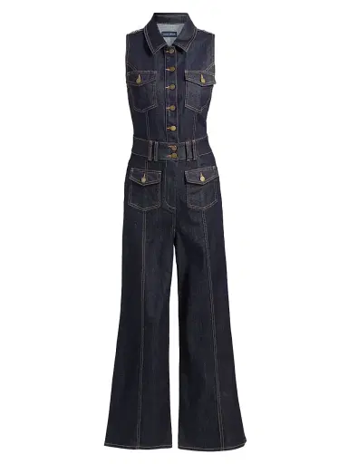Ramy Brook Women's Stephania Denim Sleeveless Jumpsuit | Thumbnail 1 Ramy Brook Women's Stephania Denim Sleeveless Jumpsuit | Thumbnail 1