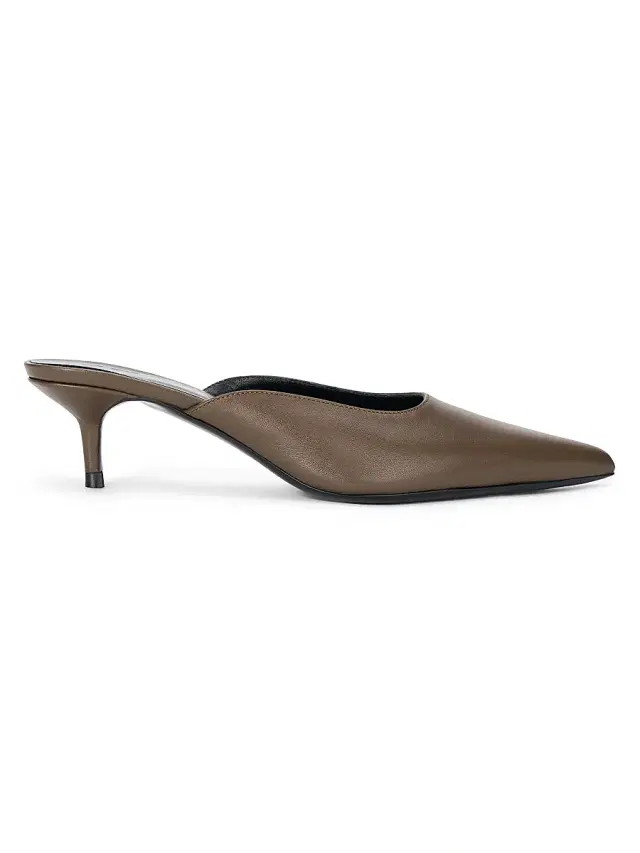Staud Women's Sebastian 45MM Leather Mules - Truffle