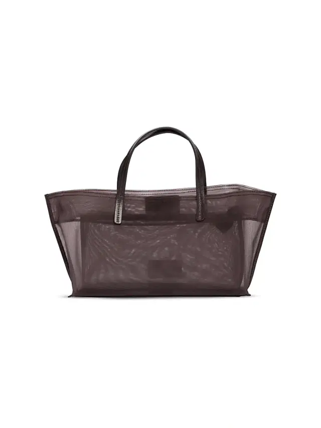 Staud Women's Mini Christos Mesh Tote Bag - Espresso