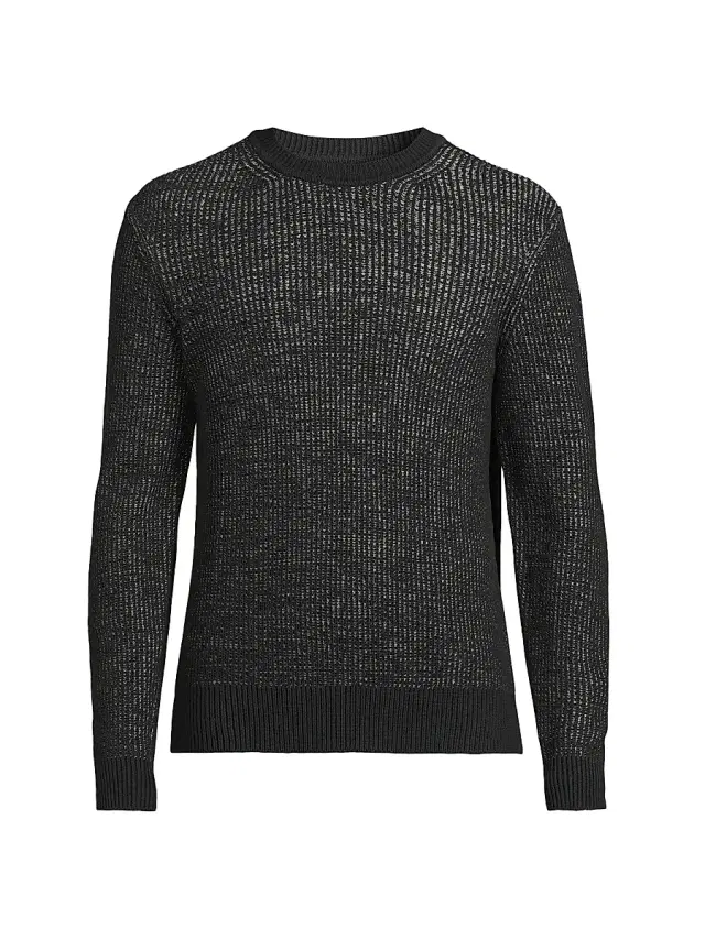rag & bone Men's Simon Marled-Knit Crewneck Sweater - Navy Multi