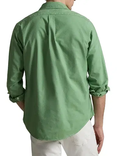 Polo Ralph Lauren Men's Cotton Oxford Shirt - Outback Green | Thumbnail 4