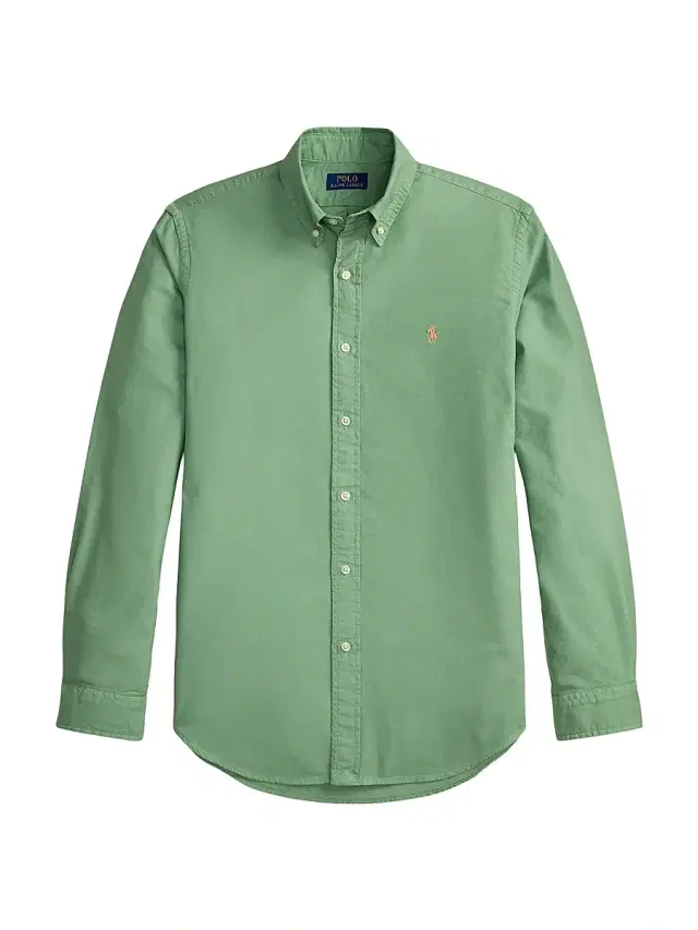 Men's Cotton Oxford Shirt - Outback Green