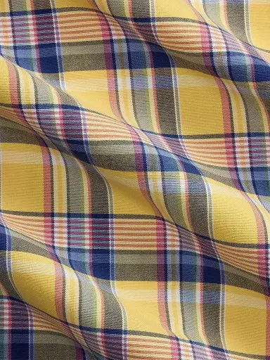 Polo Ralph Lauren Men's Classic Plaid Cotton Oxford Shirt - Yellow Pink Multi | Thumbnail 7